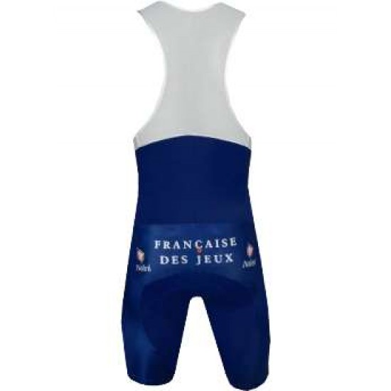 Francaise des Jeux (FdJ) 2005 Radsport-Profi-Team-Radsport-Trägerhose blau Francaise des Jeux (FdJ) 2005 Radsport-Profi-Team-Radsport-Trägerhose blau