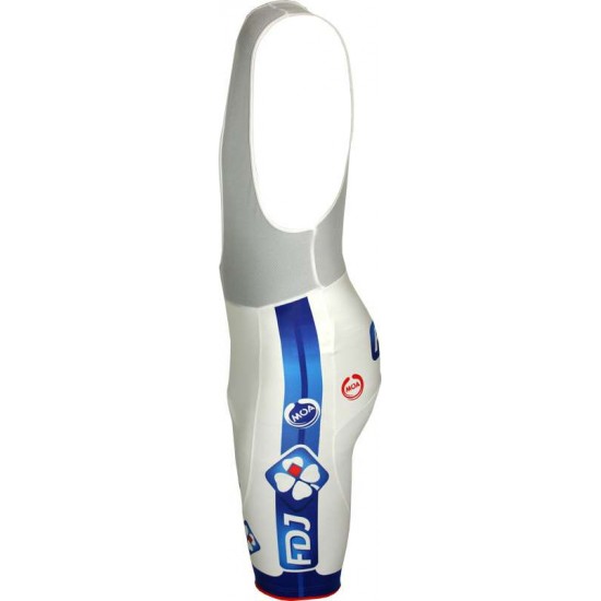 FRANCAISE DES JEUX (FDJ) 2011 Radsport-Profi-Team-Trägerhose weiß FRANCAISE DES JEUX (FDJ) 2011 Radsport-Profi-Team-Trägerhose weiß