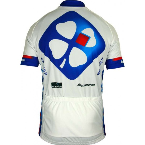 FRANCAISE DES JEUX (FDJ) 2013 Kurzarmtrikot mit kurzem Reißverschluss-Radsport-Profi-Team FRANCAISE DES JEUX (FDJ) 2013 Kurzarmtrikot mit kurzem Reißverschluss-Radsport-Profi-Team