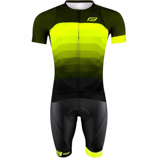 ASCENT Radsport-Set (Radtrikot langer RV+Trägerhose) grün/gelb/schwarz ASCENT Radsport-Set (Radtrikot langer RV+Trägerhose) grün/gelb/schwarz