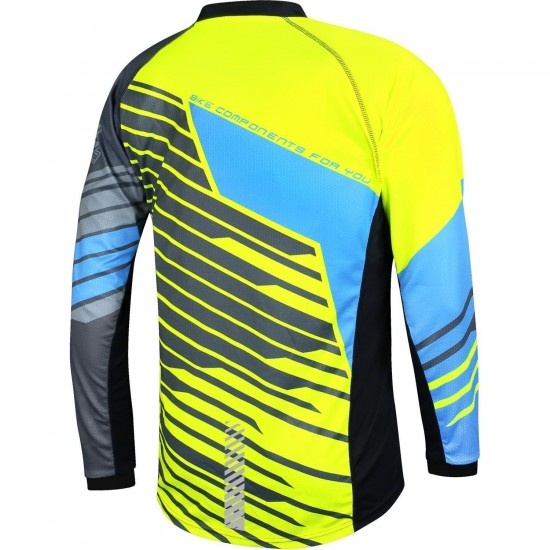 DOWNHILL Radtrikot langarm MTB/Freeride neongelb DOWNHILL Radtrikot langarm MTB/Freeride neongelb