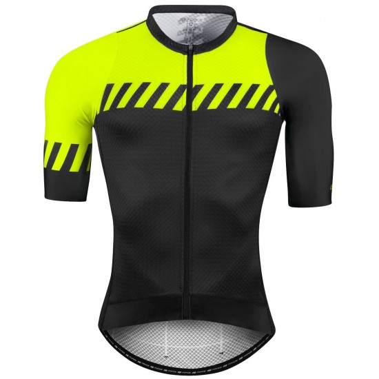 FASHION Radsport-Set (Radtrikot langer RV+Trägerhose) neongelb/schwarz FASHION Radsport-Set (Radtrikot langer RV+Trägerhose) neongelb/schwarz