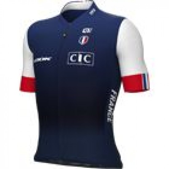 Frankreich 2023 Radtrikot kurzarm (langer Reißverschluss)-ALE Radsport-Profi-Team Frankreich 2023 Radtrikot kurzarm (langer Reißverschluss)-ALE Radsport-Profi-Team