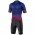 PODIUM Radsport-Set (Radtrikot kurzarm+Trägerhose kurz) blau/schwarz