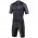 PODIUM Radsport-Set (Radtrikot kurzarm+Trägerhose kurz) schwarz/grau