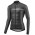 PODIUM Radtrikot langarm schwarz/grau