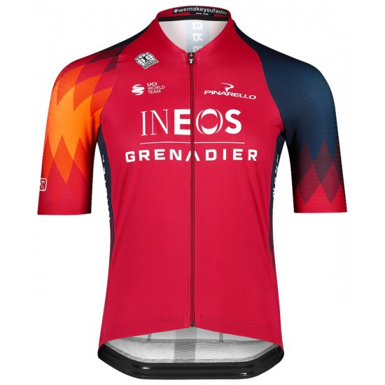 INEOS GRENADIERS 2023 ICON Radtrikot kurzarm (langer RV)-Radsport-Profi-Team INEOS GRENADIERS 2023 ICON Radtrikot kurzarm (langer RV)-Radsport-Profi-Team