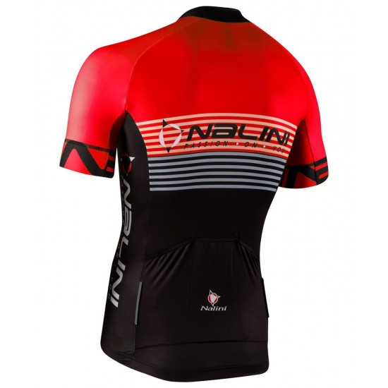 Radsport-Set (Radtrikot BORGO B+Radhose VILLAGGIO B) schwarz/rot Radsport-Set (Radtrikot BORGO B+Radhose VILLAGGIO B) schwarz/rot