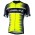 BORGO Radtrikot kurzarm schwarz/neongelb
