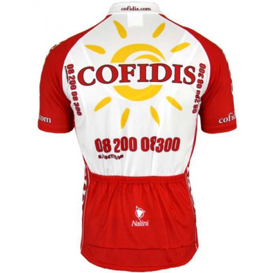 Cofidis 2008 Kurzarmtrikot mit kurzem Reißverschluss Cofidis 2008 Kurzarmtrikot mit kurzem Reißverschluss