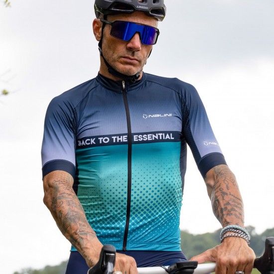 Denver Jersey Radtrikot kurzarm blau/türkis Denver Jersey Radtrikot kurzarm blau/türkis