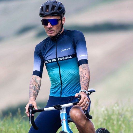Denver Jersey Radtrikot kurzarm blau/türkis Denver Jersey Radtrikot kurzarm blau/türkis