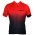 Übergröße Descent Jersey Radtrikot kurzarm schwarz/rot