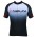 Übergröße Horizon Jersey Radtrikot kurzarm schwarz/weiß