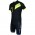 Radsport-Set (Radtrikot Blade Jersey+Trägerhose Fireball) schwarz/neongelb