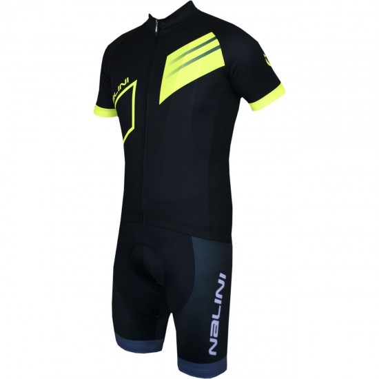 Radsport-Set (Radtrikot Blade Jersey+Trägerhose Fireball) schwarz/neongelb Radsport-Set (Radtrikot Blade Jersey+Trägerhose Fireball) schwarz/neongelb