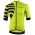 Stripes Jersey Radtrikot kurzarm gelbgrün