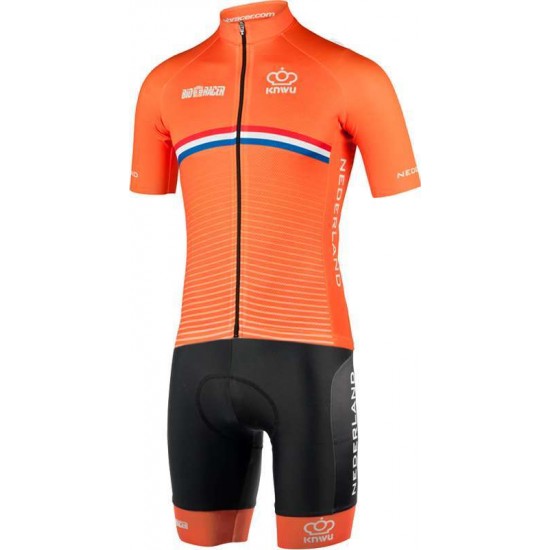 NIEDERLANDE 2022 Set (Radtrikot kurzarm+Trägerhose)-Radsport-National-Team NIEDERLANDE 2022 Set (Radtrikot kurzarm+Trägerhose)-Radsport-National-Team