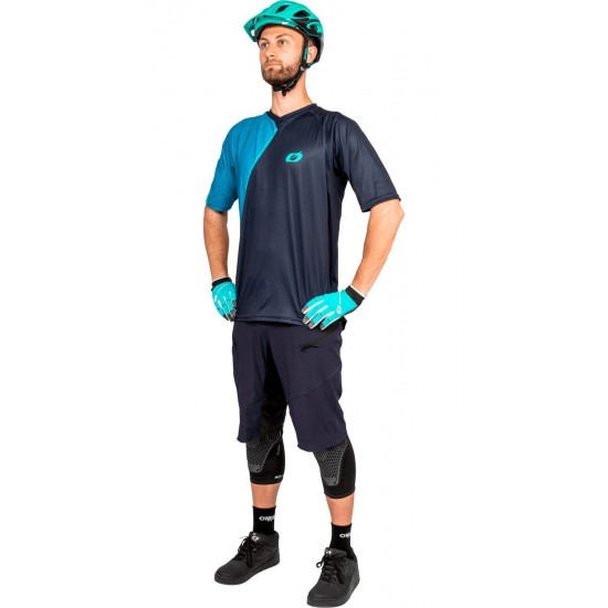 PIN IT Radtrikot kurzarm MTB/Freeride dark blue/teal PIN IT Radtrikot kurzarm MTB/Freeride dark blue/teal