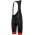 Logo Trägerhose kurz schwarz/rot