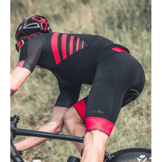 Logo Trägerhose kurz schwarz/rot Logo Trägerhose kurz schwarz/rot