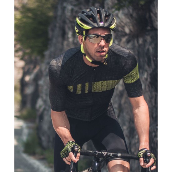 Pixel Super Light Radtrikot kurzarm grau/neongelb Pixel Super Light Radtrikot kurzarm grau/neongelb
