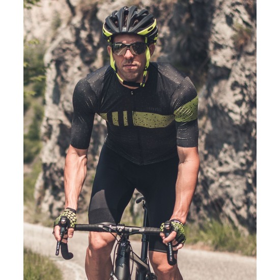 Pixel Super Light Radtrikot kurzarm grau/neongelb Pixel Super Light Radtrikot kurzarm grau/neongelb
