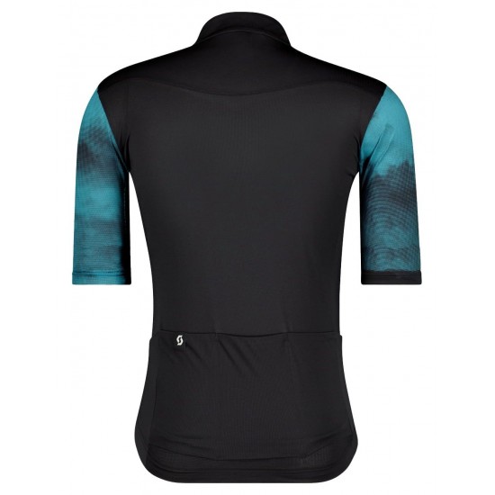 GRAVEL 10 Radtrikot kurzarm schwarz/blaugrün GRAVEL 10 Radtrikot kurzarm schwarz/blaugrün