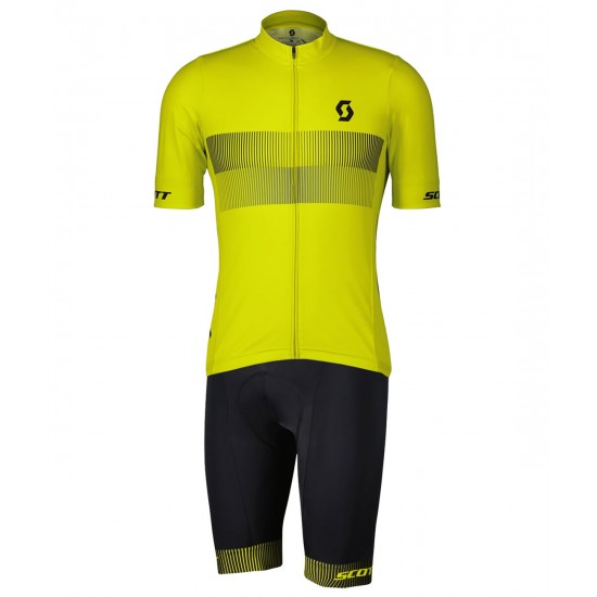 RC TEAM 10 Radsport-Set (Kurzarmtrikot+Trägerhose) gelb/schwarz RC TEAM 10 Radsport-Set (Kurzarmtrikot+Trägerhose) gelb/schwarz