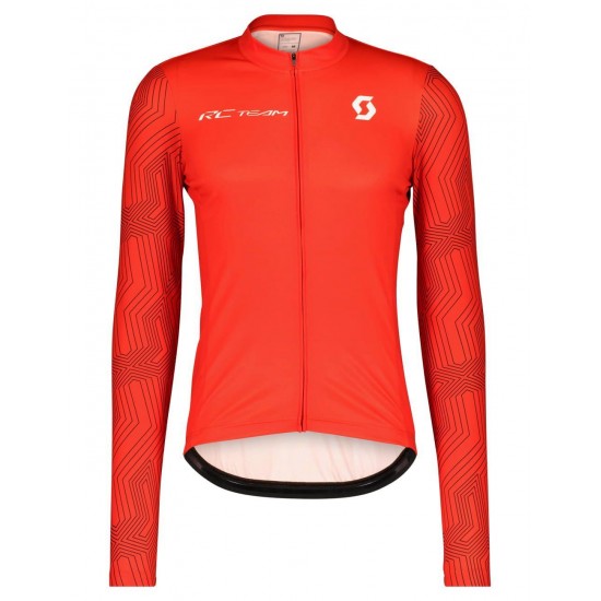 RC TEAM 10 Radtrikot langarm rot/weiß RC TEAM 10 Radtrikot langarm rot/weiß