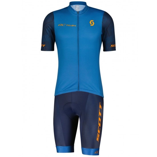 RC TEAM 10 Radtrikot kurzarm blau/orange RC TEAM 10 Radtrikot kurzarm blau/orange