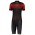 RC TEAM 20 Radsport-Set (Kurzarmtrikot kurzer RV+Radhose kurz) weinrot/schwarz