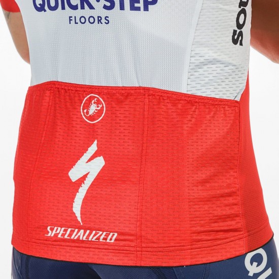 Soudal Quick-Step französischer Meister 2023 Competizione Radtrikot kurzarm-Radsport-Profi-Team Soudal Quick-Step französischer Meister 2023 Competizione Radtrikot kurzarm-Radsport-Profi-Team
