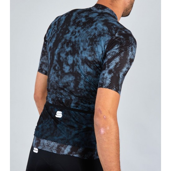 ESCAPE SUPERGIARA Radtrikot kurzarm schwarz/blau ESCAPE SUPERGIARA Radtrikot kurzarm schwarz/blau