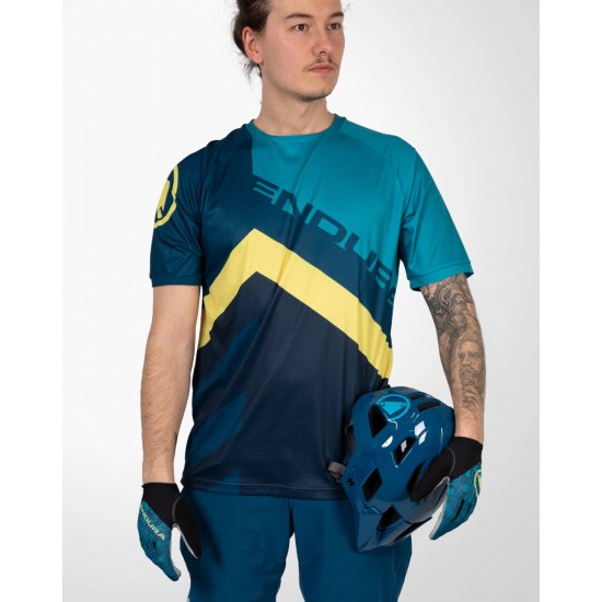 Singletrack Print Tee LTD Radtrikot kurzarm MTB/Freeride blau Singletrack Print Tee LTD Radtrikot kurzarm MTB/Freeride blau