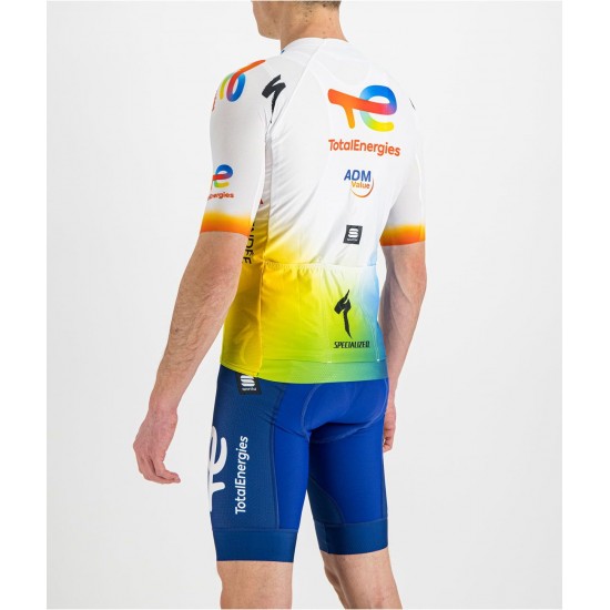 Team TotalEnergies 2022 Radtrikot kurzarm (langer Reißverschluss)-Radsport-Profi-Team Team TotalEnergies 2022 Radtrikot kurzarm (langer Reißverschluss)-Radsport-Profi-Team