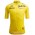 Übergröße Tour de France 2023 gelbes Trikot (maillot jaune, Gesamtführender) Radtrikot kurzarm