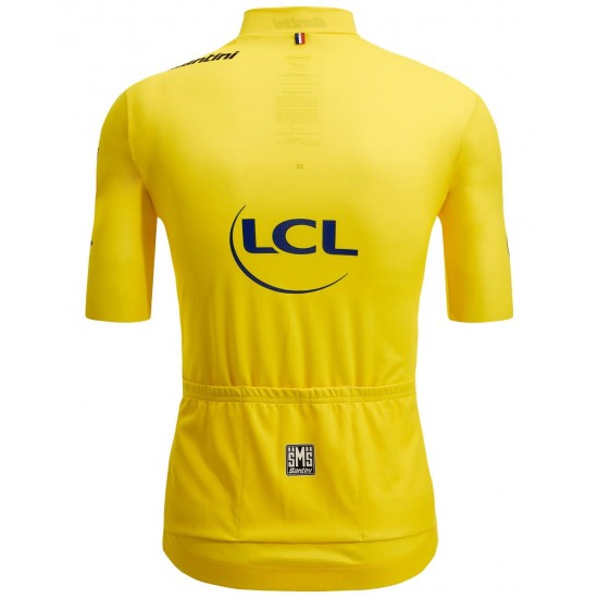 Übergröße Tour de France 2023 gelbes Trikot (maillot jaune, Gesamtführender) Radtrikot kurzarm Übergröße Tour de France 2023 gelbes Trikot (maillot jaune, Gesamtführender) Radtrikot kurzarm