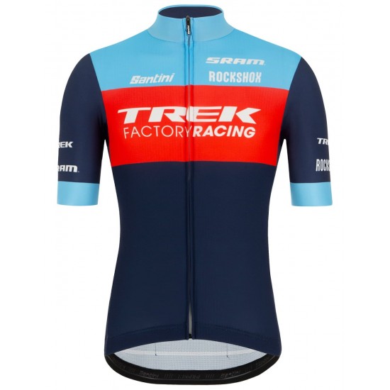 Trek Factory Racing XC 2022 Radtrikot kurzarm (langer Reißverschluss)-Radsport-Profi-Team