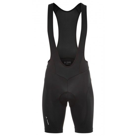 Men ACTIVE BIB PANTS Trägerhose kurz schwarz (black uni)