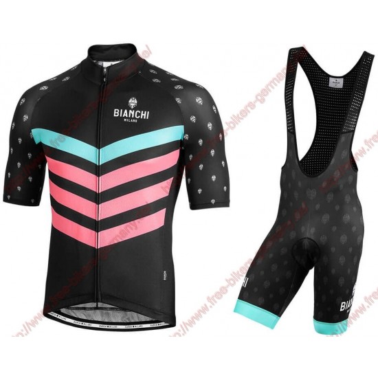 Profiteams BIANCHI MILANO Nicandro Black Radbekleidung Satz Trikot Kurzarm+Trägerhosen Se Radtrikot Kaufen Profiteams BIANCHI MILANO Nicandro Black Radbekleidung Satz Trikot Kurzarm+Trägerhosen Se Radtrikot Kaufen