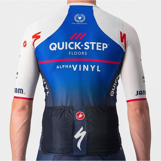 Quick Step-Alpha Vinyl 2022 CLIMBER'S 3.1 Radtrikot kurzarm(langer RV)-Radsport-Profi-Team Radtrikot Kaufen Quick Step-Alpha Vinyl 2022 CLIMBER'S 3.1 Radtrikot kurzarm(langer RV)-Radsport-Profi-Team Radtrikot Kaufen