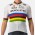 Quick Step-Alpha Vinyl Straßenrad Weltmeister Regenbogentrikot 2022 Competizione Radtrikot kurzarm-Radsport-Profi-Team Radtrikot Kaufen