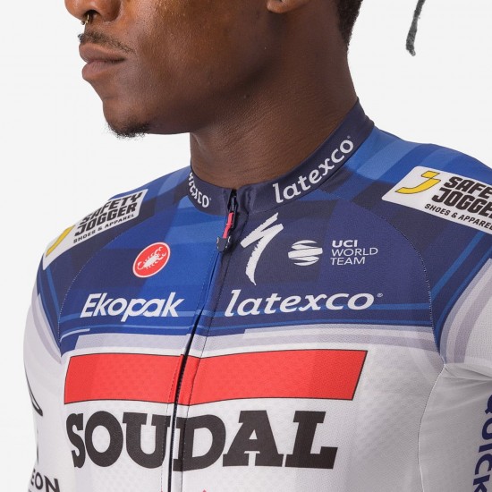 Soudal Quick-Step 2023 Aero Race 6.1 Radtrikot kurzarm-Radsport-Profi-Team Radtrikot Kaufen Soudal Quick-Step 2023 Aero Race 6.1 Radtrikot kurzarm-Radsport-Profi-Team Radtrikot Kaufen