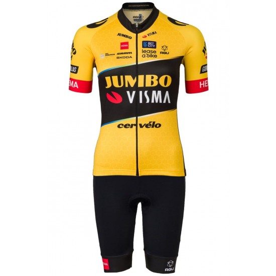 TEAM JUMBO-VISMA 2023 Trägerhose Damen kurz-Radsport-Profi-Team Radtrikot Kaufen TEAM JUMBO-VISMA 2023 Trägerhose Damen kurz-Radsport-Profi-Team Radtrikot Kaufen