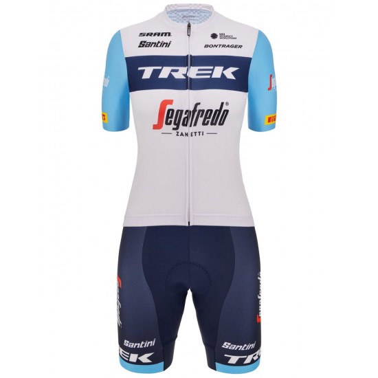 TREK-SEGAFREDO Damen Team 2023 Radsport Set(Radtrikot langer RV+Radhose)-Radsport-Profi-Team Radtrikot Kaufen