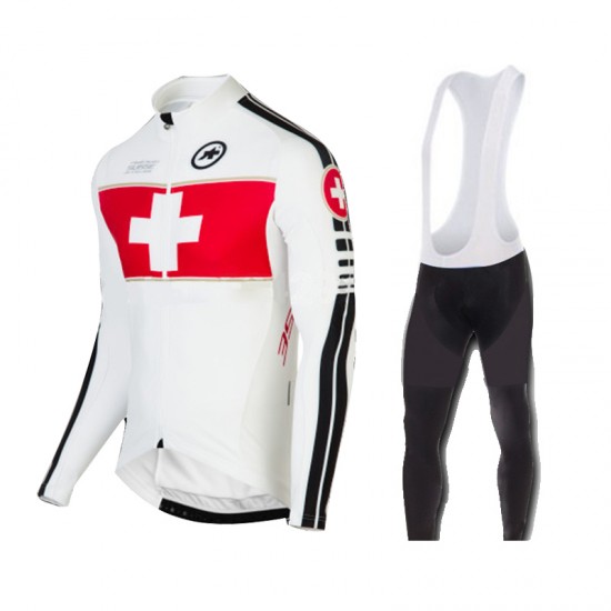 2015 Assos Fahrradbekleidung Radtrikot Satz Langarm und Lange Trägerhose Radtrikot Kaufen