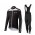 2015 Cube schwarz Weiß Fahrradbekleidung Radtrikot Satz Langarm und Lange Trägerhose schwarz Radtrikot Kaufen