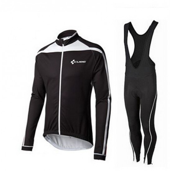 2015 Cube schwarz Weiß Fahrradbekleidung Radtrikot Satz Langarm und Lange Trägerhose schwarz Radtrikot Kaufen 2015 Cube schwarz Weiß Fahrradbekleidung Radtrikot Satz Langarm und Lange Trägerhose schwarz Radtrikot Kaufen