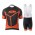 2015 KTM Proteam Schwarz orange Fahrradbekleidung Satz Fahrradtrikot Kurzarm Trikot und Kurz Trägerhose Radtrikot Kaufen